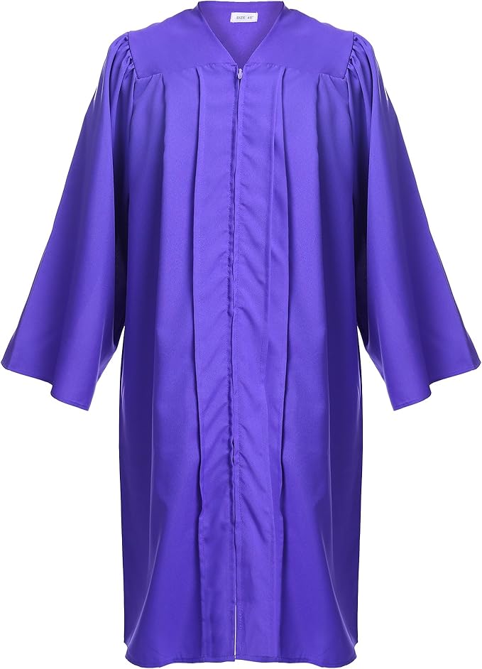 Unisex Adult Matte Graduation Cap and Gown Tassel Set