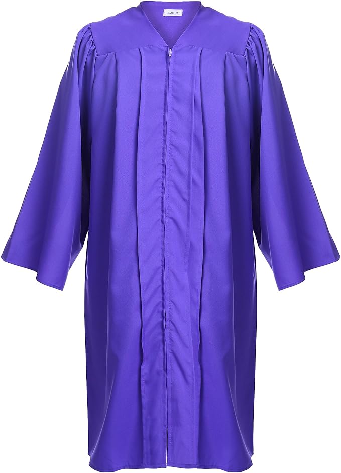 Unisex Adult Matte Graduation Cap and Gown Tassel Set