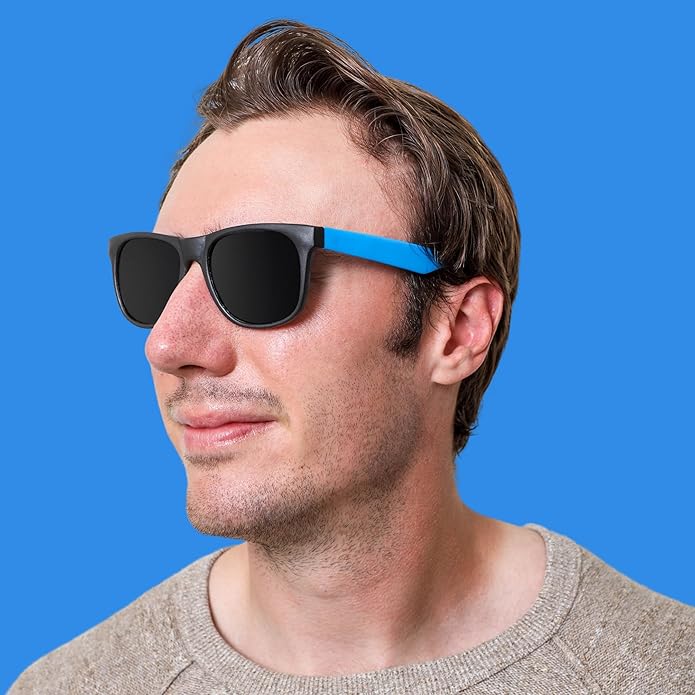 EDGEIWEAR 80s Neon Party Sunglasses for Adult Party Favors with CPSIA certified-Lead(Pb) Content Free