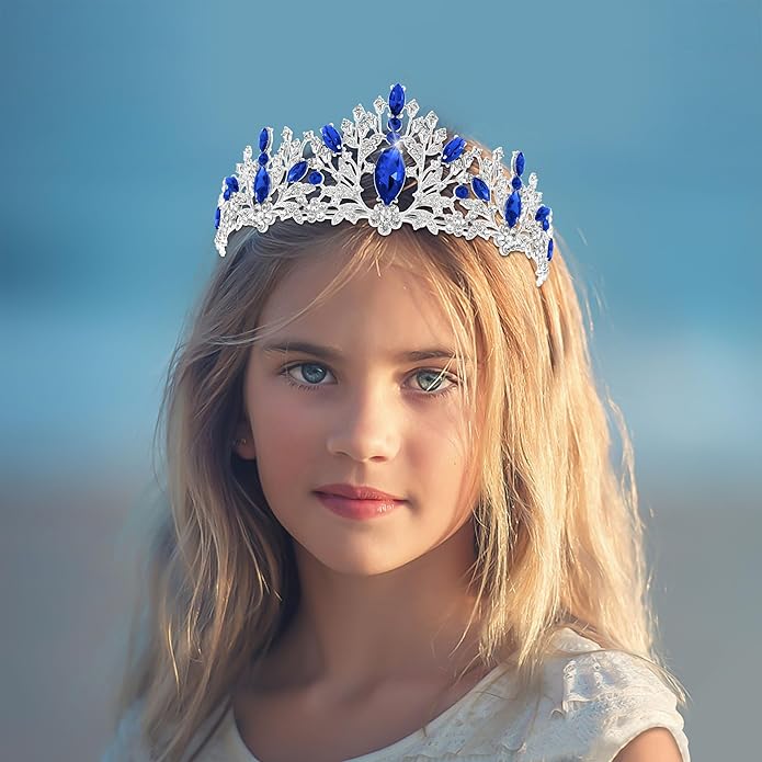 TAROSE Crowns for Women and Girls, Queen Crystal Gold Silver Tiaras with White Rhinestone and Combs, Goddess Crown for Wedding Bride Birthday Princess Bridal Shower Hair Accessories for Women