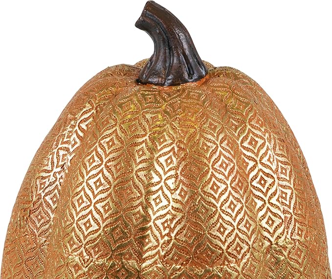 Northlight Embossed Fall Harvest Pumpkin Decoration - 9.75"