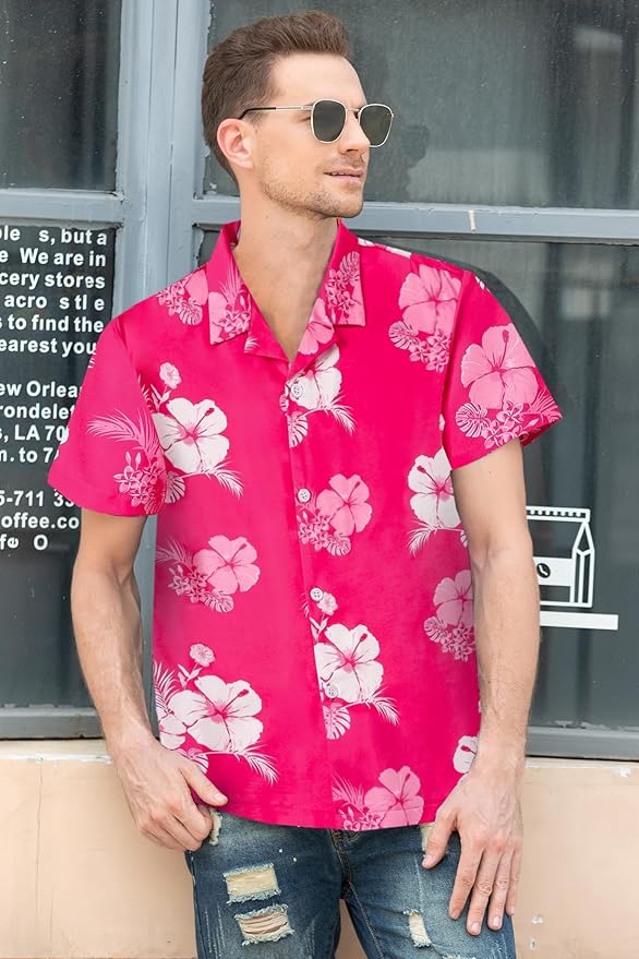 Cromoncent Matching Hawaiian Outfits for Family, Dad and Son Matching Luau Beach Tropical Shirts Mommy Daughter Tropical Sets