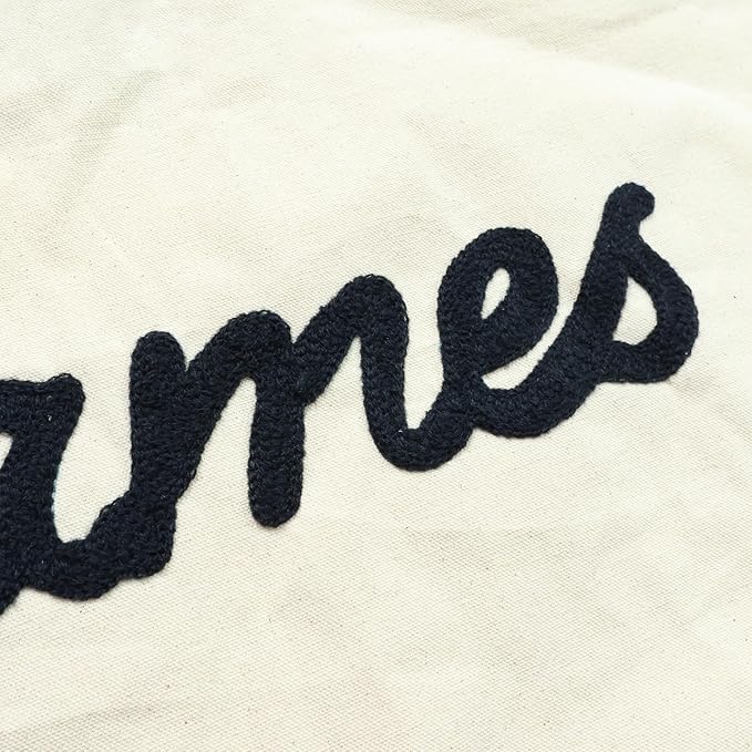 Custom Last Name Pennant Banner for Wedding, Personalized Hand Embroidered Name Canvas Pennant Flag for Couples, Customized Golf Wedding Marriage Name Sign for Party Bridal Shower Engagement Gift