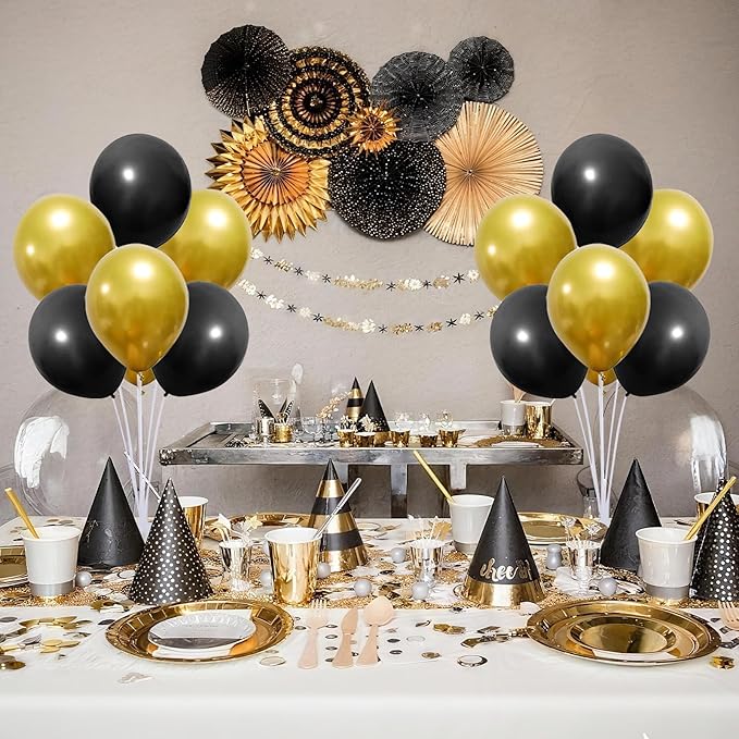 Balloon Stand Kit For Table - 10 Sets Balloon Sticks with Base For Birthday Graduation Party Decorations