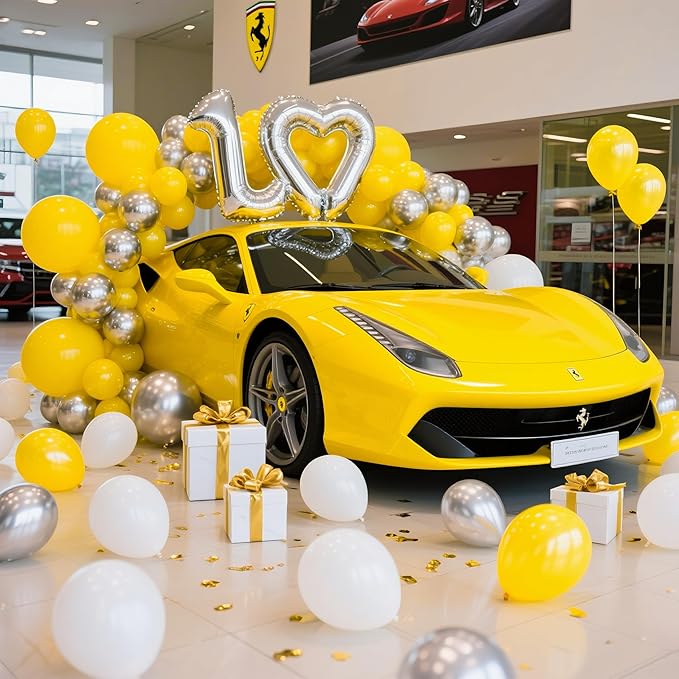 Yellow Balloons 145pcs Different Sizes 18 12 10 5 Inch Latex Helium Yellow Balloon Arch Kit Garland for Baby Shower Birthday Party Decorations