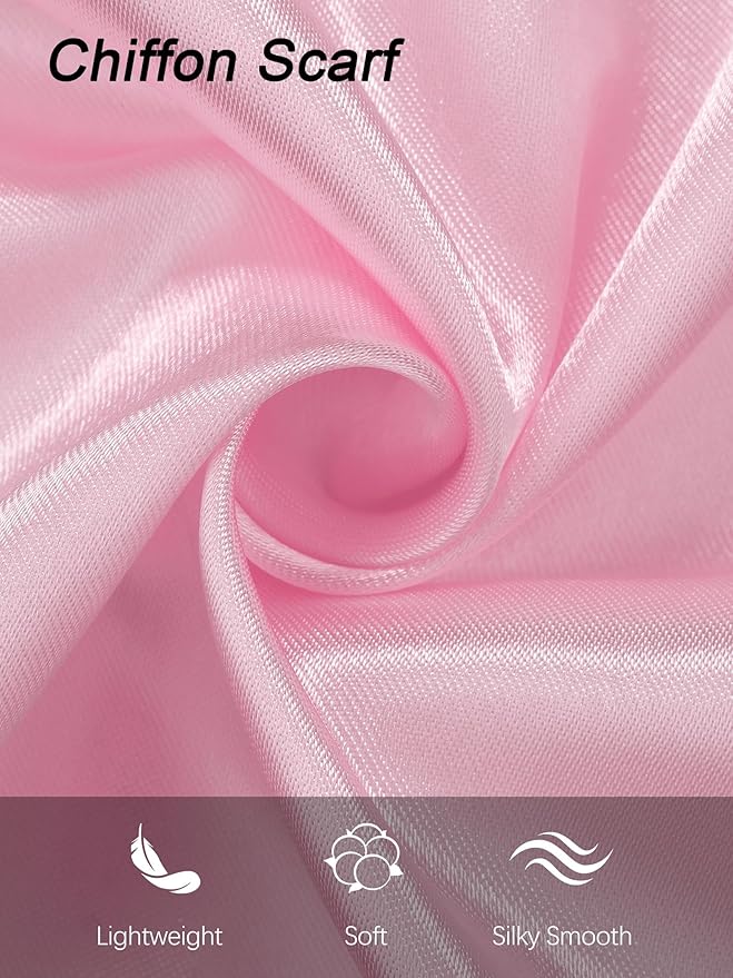 Aneco 6 Pack 50s Set Chiffon Scarf Cat Eye Glasses Bandana Tie Headband Earrings