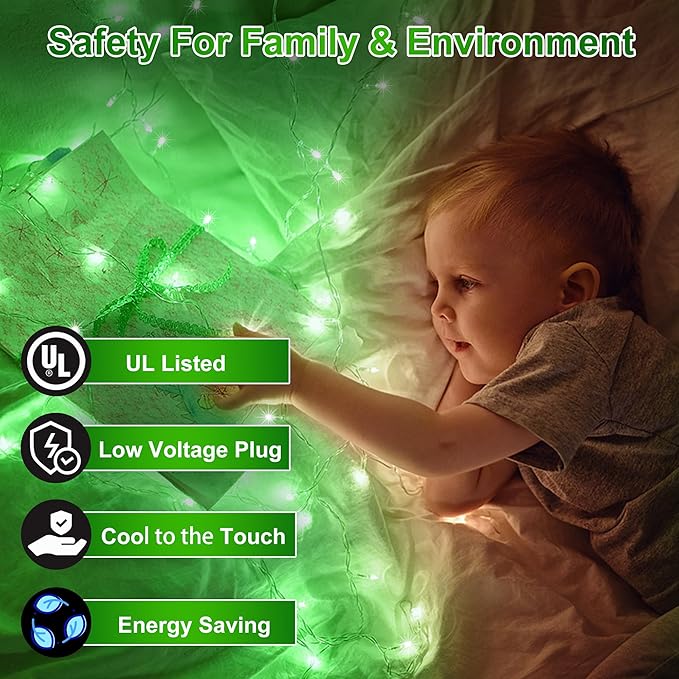240FT 750LED Christmas Lights,12 Modes Green Outdoor String Lights with Timer & Dimmable, Waterproof Green Wire Christmas String Lights for Indoor Tree Xmas Patio Fence Balcony Garden Party Decor