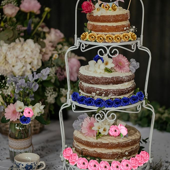 100pcs 1.3 Inch Pink Roses Artificial Flowers Silk Mini Pink Roses Head Bulk Fake Pink Rose for Wedding Party DIY Centerpieces Decor