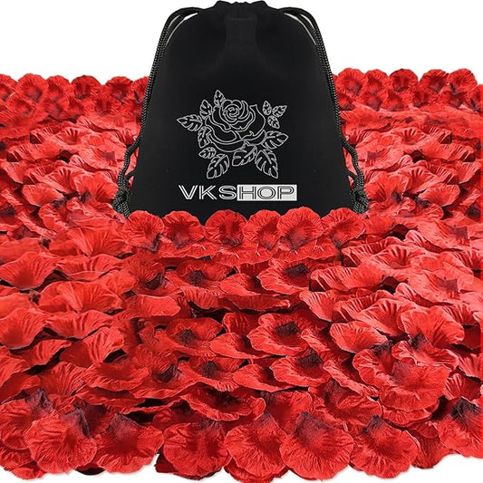 4500 Pack Dark Red Rose Petals,Artificial Roses Flower Petals for Romantic Night,Valentine's Day and Weddings