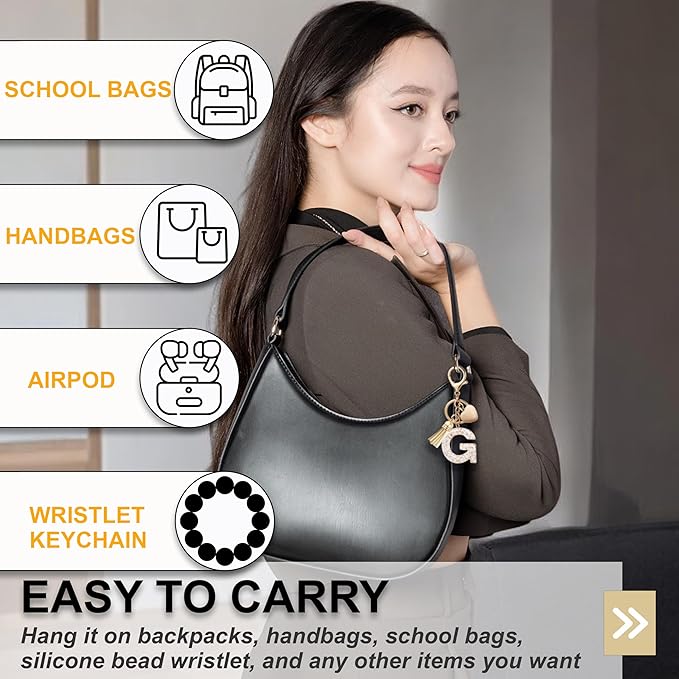 Initial Letter Keychain, Butterfly Keychain Cute Resin, Initial Keychain Backpack Charms, Key chain for Women, Girls