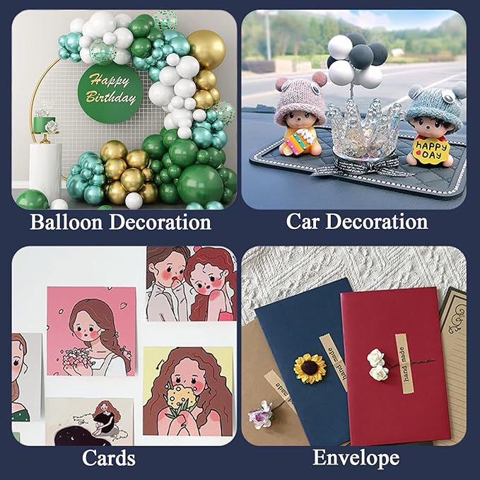 Adhesive Stick dots Two-Sided Sided Mounting Putty Stick Tack for Wall Hanging Crafts Balloons Festival Party Decorations,Clean Removable(0.39"*0.39"-500)