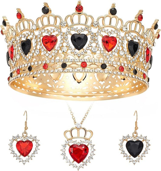 Queen Crown Rhinestone Wedding Crowns and Tiaras for Women Costume Party Hair Accessories Princess Birthday Crown Crystal Bridal Crown