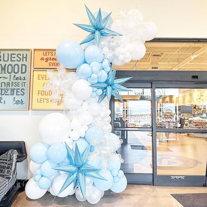 Pastel Blue Balloons 12 Inch, 100 Pack Light Blue Latex Matte Macaron Powder Helium for Gender Reveal Baby Shower Birthday Wedding Party Decorations