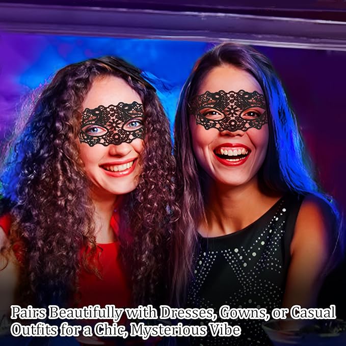 Exlinonline Lace Masquerade Mask Elastic,Fit for Adult,Soft Gentle Material,Specially For Costume,Thememed Party