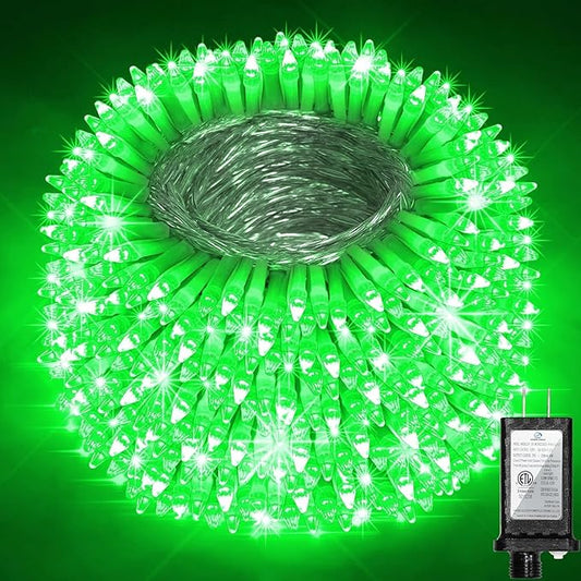 340 LED 90FT Christmas String Lights Outdoor, 12 Pro Modes and Timer Memory & Brightness, Plug in Outdoor Waterproof Clear Wire Twinkle Light for for Xmas Yard Tree Wedding Party Decor (Green)