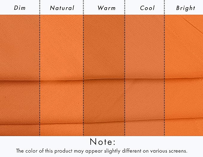 Ruvanti Premium Cloth Napkins Set of 6, 18x18 Inches, 100% Cotton, Washable, Soft & Absorbent, Perfect for Wedding, Christmas, ‎Thanksgiving Dinners - Orange Peel