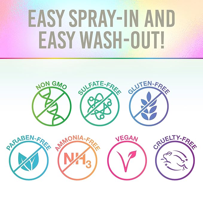 Punky Temporary Hair and Body Glitter Spray Silver – Glitters Hairspray, Adds Sparkly Shimmery Glow, Hair Glitter for Kids, Women, Men 3.5 oz