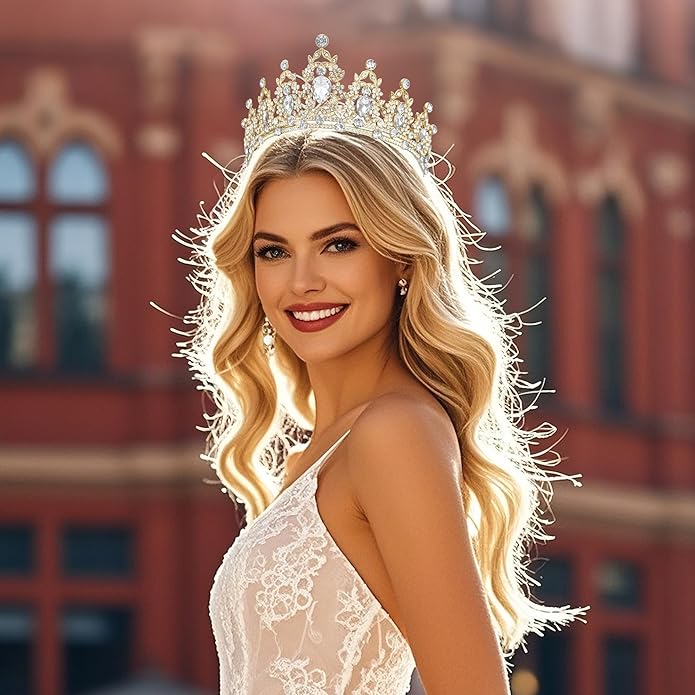 tiaras and crowns for women queen crowns for Women and Girls Crystal Princess Tiaras Rhinestone Tiaras For Wedding Bridal Birthday Prom Pageant Party