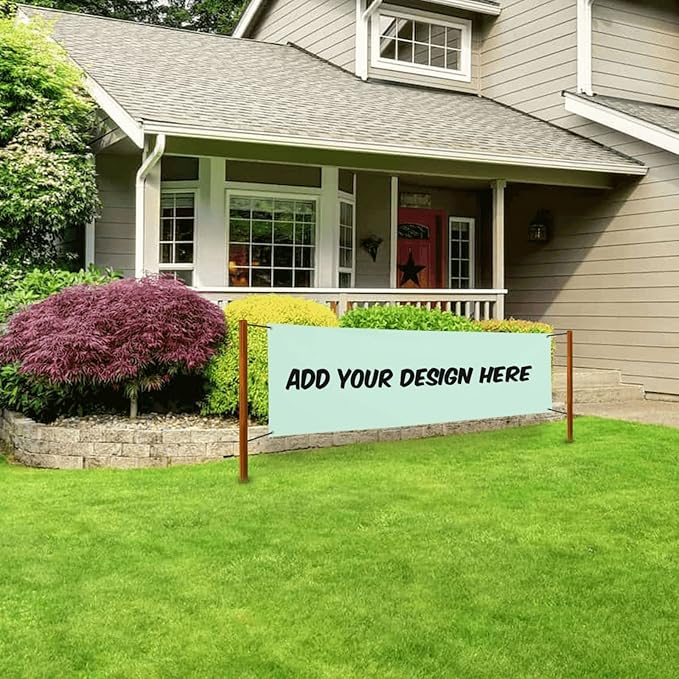 Custom Banners And Signs Customize With Photo Logo Text Personalized Banner For Parties Business Birthday Graduation Indoor Outdoor 24 X 71 Inch