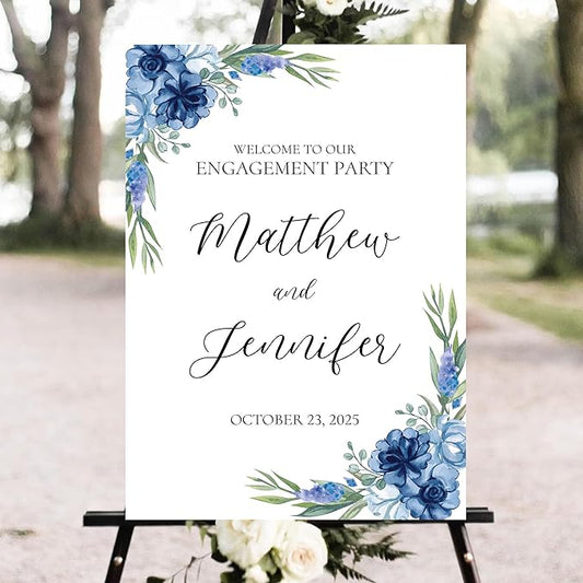 Personalized Engagement Party Welcome Sign, Engagement Party Sign, Modern Engagement Celebration Sign, Engagement Party Decorations, Custom Engagement Party Sign For Outdoor #14
