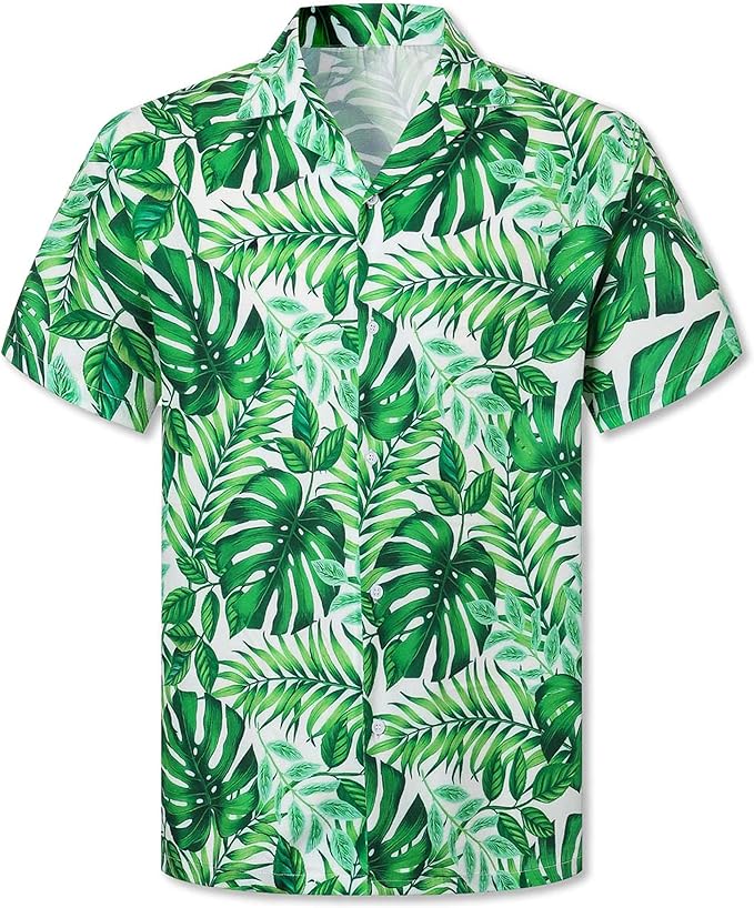 Cromoncent Matching Hawaiian Outfits for Family, Dad and Son Matching Luau Beach Tropical Shirts Mommy Daughter Tropical Sets