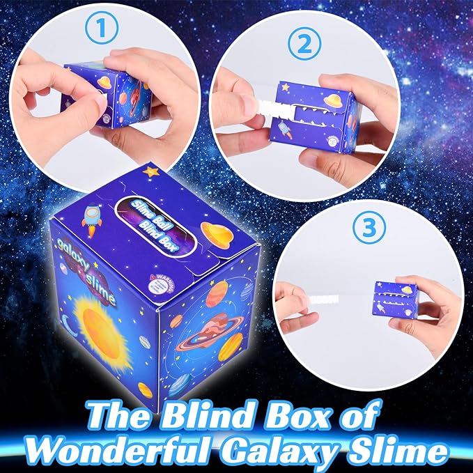 Galaxy Slime Party Favors, 9 Pack Planet Galaxy Slime Balls for Kids - Stretchy & Non-Sticky, Mess-Free, Classroom Reward, Birthday Gifts, Party Supplies, Sensory Anxiety Relief Toys for Girls Boys