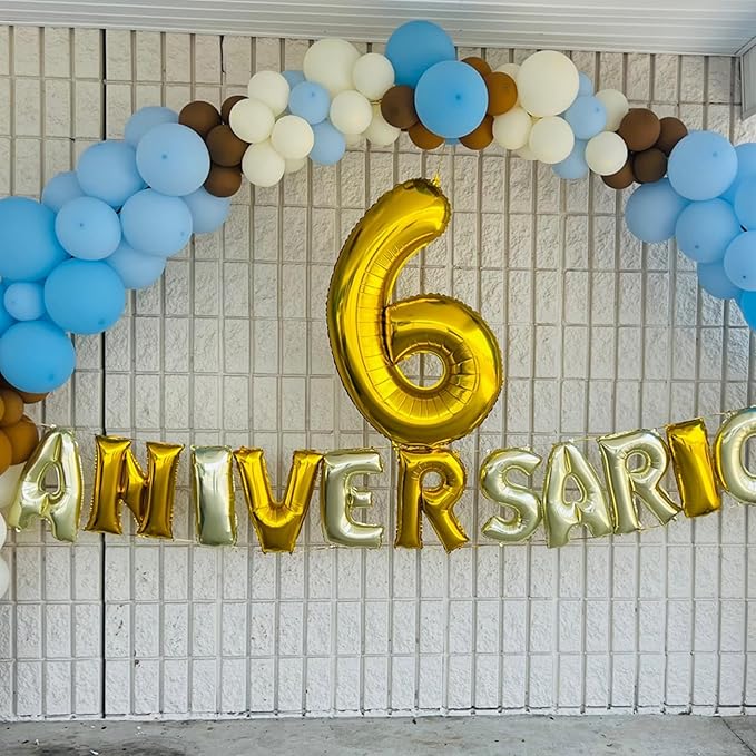 Smlpuame 40 inch Number Balloon 0-9 Gold Large Number 4 Balloons,Digital Balloons for Birthday Party Celebration Decorations Supplies, Helium Foil Number Balloons for Wedding Anniversary