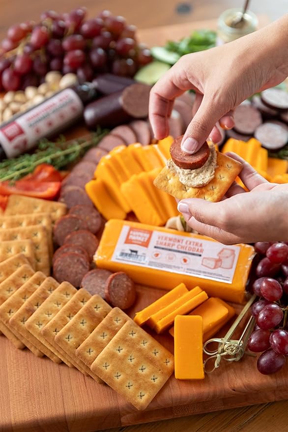 Farmers Market Gift Basket, Gluten Free, Keto, Paleo, Low Sodium, Zero Sugar, Christmas Charcuterie Board, Holiday Meat and Cheese Gift Baskets, Heritage Collection