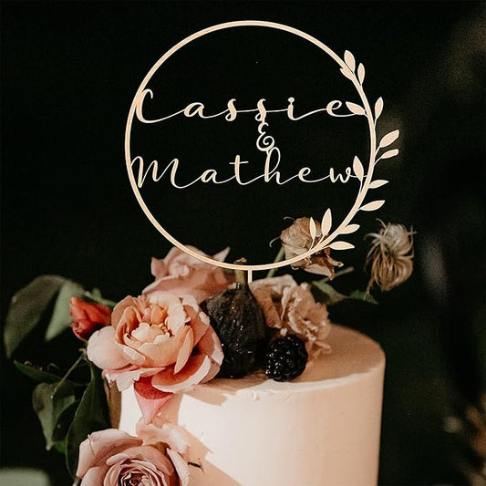 Wedding Cake Toppers, Wedding Cake Toppers Bride and Groom, Custom Cake Topper, Customize Your Own Anniversary Mr and Mrs Cake Topper (Design 1)