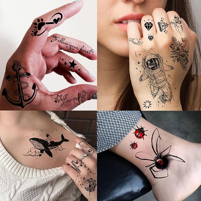 74 Sheets Black King Of The Greek God Zeus Temporary Tattoos For Women Men Adults Mythology, Poseidon Trident Halloween Fake Tattoo Stickers Compass Tribal Eye Totem, Temp Gothic Tattoo Lightning Bolt