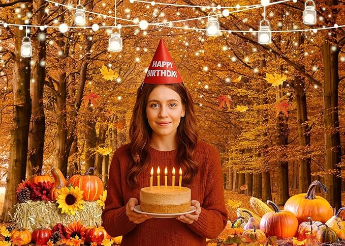 LTLYH 7x5ft Fall Forest Photography Backdrop Fall Harvest Backdrop Thanksgiving Background Pumpkin Decoration Party Backdrops Fall Photo Backdrop 185