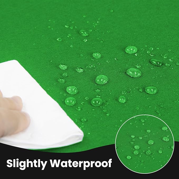 Ascoza 2 Pack Fitted Tablecloth for 4 Foot Rectangle Tables 48 x 24 Inch Emerald Table Covers Water Resistant Polyester Table Cloth for Wedding, Parties,Display, Trade Show (Emerald)