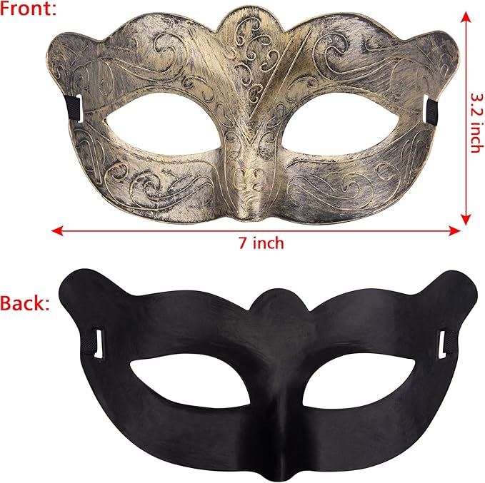 FEQO 80 Pieces Masquerade Masks Vintage Antique Venetian Masks for Men Women