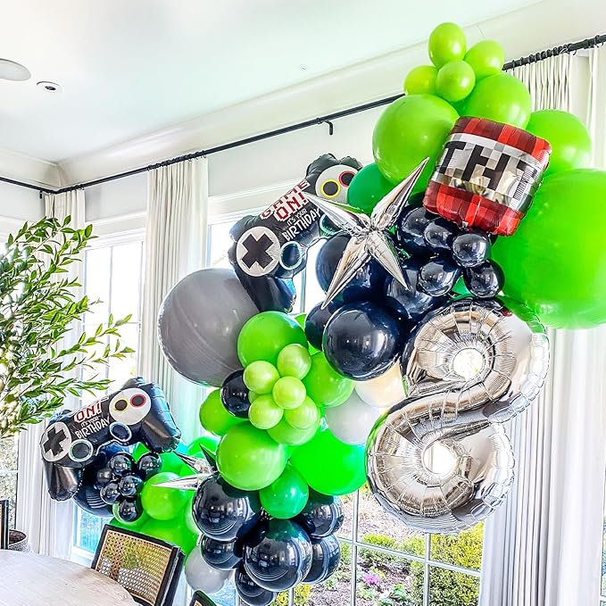 90pack Green Balloons Different Size 18/12/10/5 Inch Green Balloon Garland Arch Kit for Graduation, St. Patrick's Day, Dinosaur, Jungle, Forest, Wedding, Birthday, Christmas Decorations