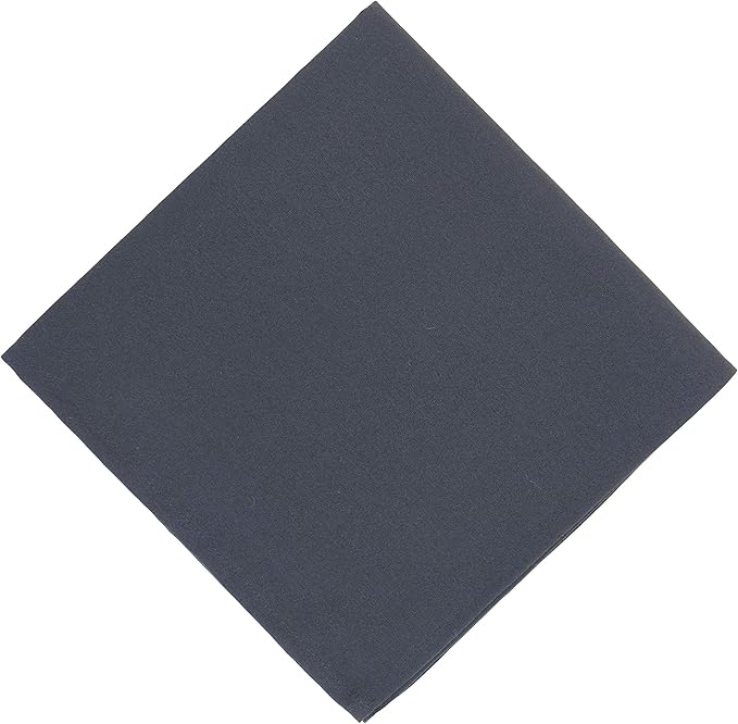 Arkwright Restaurant Cloth Napkins - (Pack of 25) Spun Polyester Dinner Napkin with Hemmed Edges - Ideal for Dinner, Wedding, Party, Banquet, Kitchen, 20 x 20 in, Black
