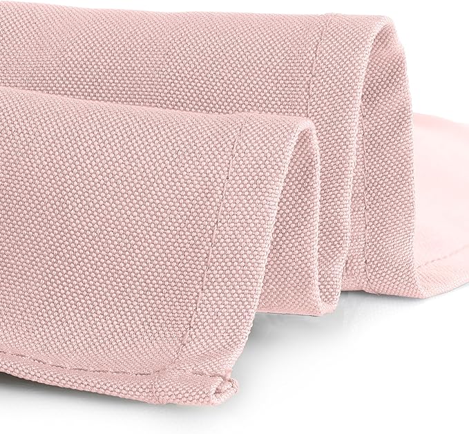 Gee Di Moda Fitted Tablecloth - 48 x 30 Inch Pink Fitted Table Cloth for 4 Foot Rectangle Table - Heavy Duty Washable Fabric - for 4 Ft Buffet Table Holiday Party Dinner Wedding & Trade Show