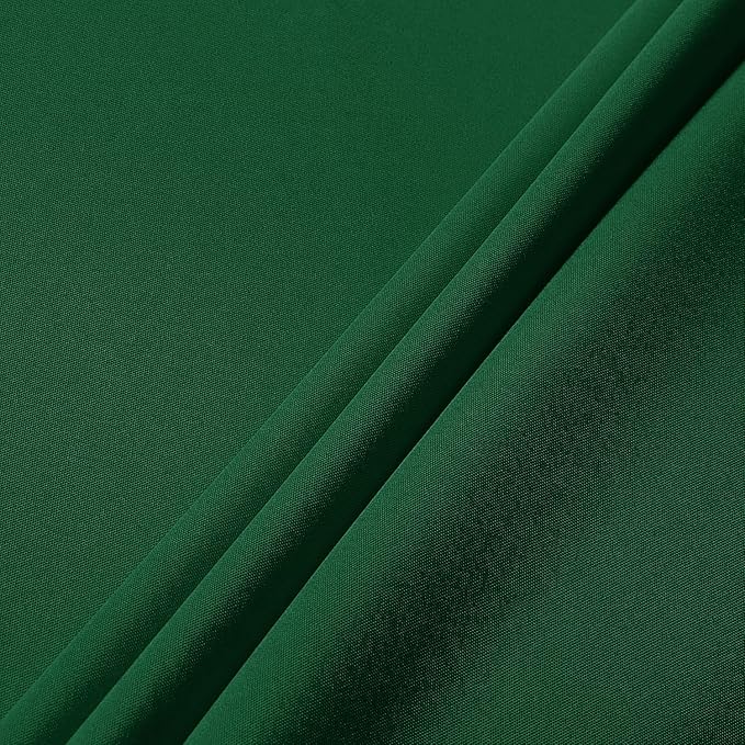 sancua Round Tablecloth - 120 Inch - Water Resistant Spill Proof Washable Polyester Table Cloth Decorative Fabric Table Cover for Dining Tables, Buffet Parties and Camping, Hunter Green