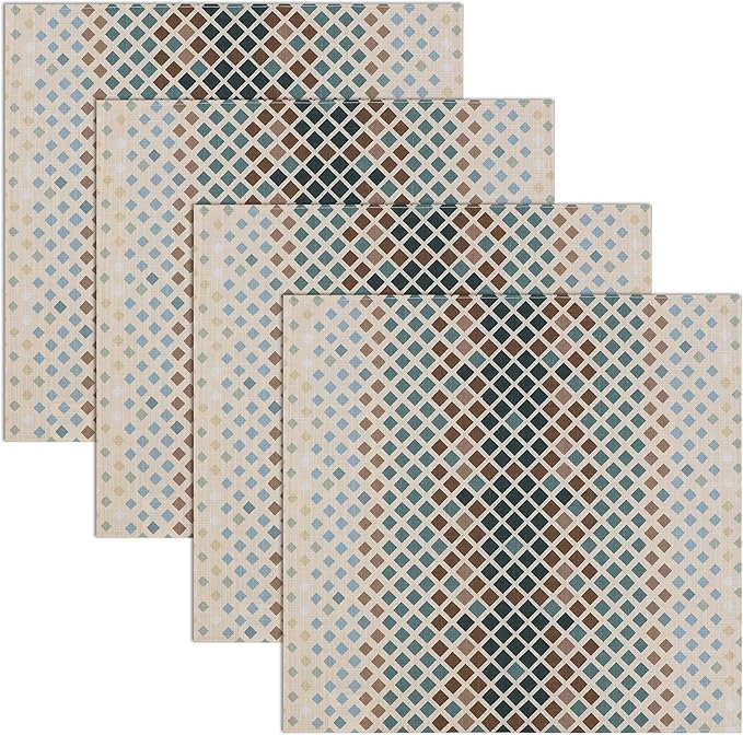 RUVANTI Cloth Napkins Set of 6 Cotton 100%, 18x18 Inches Napkins Cloth Washable, Soft, Absorbent. Cotton Napkins for Parties, Christmas, Thanksgiving, Weddings, Dinner Napkins Cloth - Faded