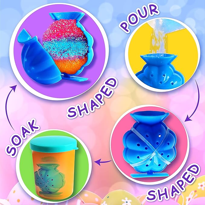 Party Favors Bouncy Ball Kit for Kids, FunKidz Make Colorful Magic Bouncing Ball Individual Pack 12 Bottles Making Bouncy Balls Activities Kits for Boys and Girls Ages 6+
