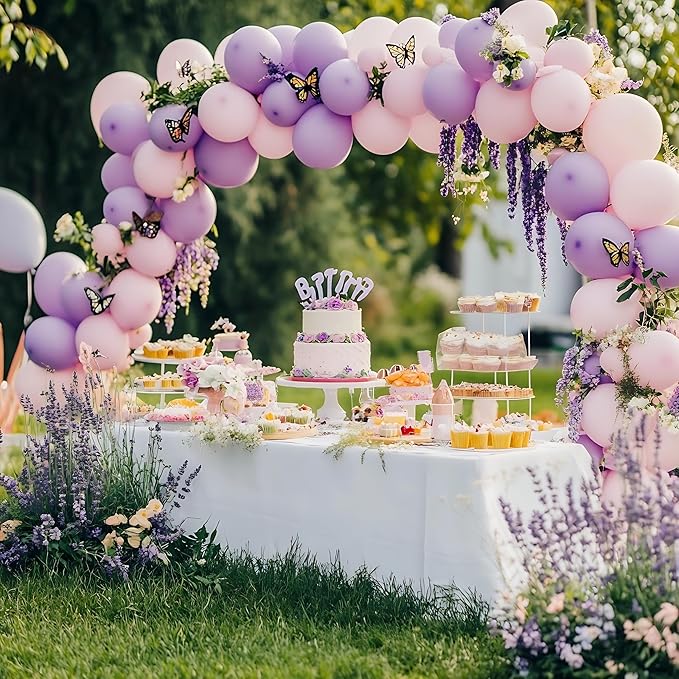 Lavender Balloons 60 PCS 12 Inch Light Purple Pastel Purple Latex Balloons for Birthday Baby Shower Bridal Shower Wedding Graduation Party Decoration