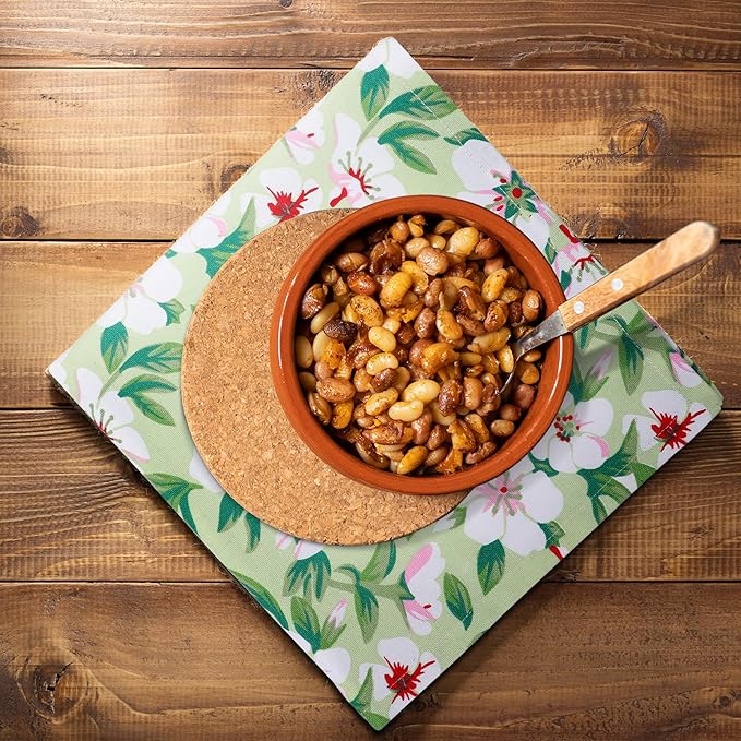 Urban Villa Dinner Napkins Lilly Print Cloth Napkins Set of 12 Premium Quality Dinner Napkins Cotton Oversized 20X20 Inches Cloth Napkins with Mitered Corner Ultra SoftDinner Napkins