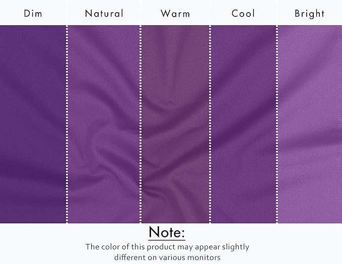 Ruvanti Cloth Napkins Set of 6, 18x18 Inches Napkins Cloth Washable, Soft, Durable, Absorbent, Cotton Blend. Table Dinner Napkins Cloth for Hotel, Lunch, Restaurant, Wedding Parties - Purple