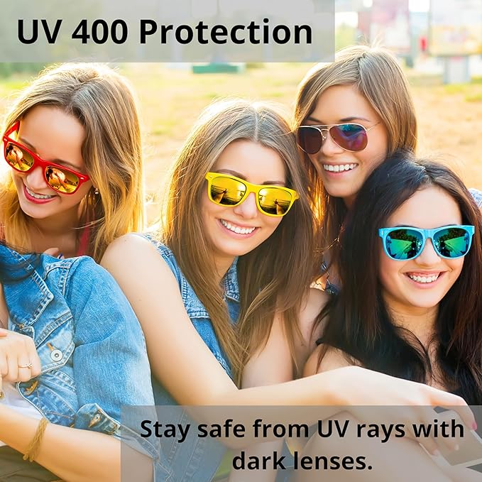 Eyegla Sunglasses Bulk Adults Party Sunglasses 80s Shades Eyewear Party Favors Glasses 10/20 Pack