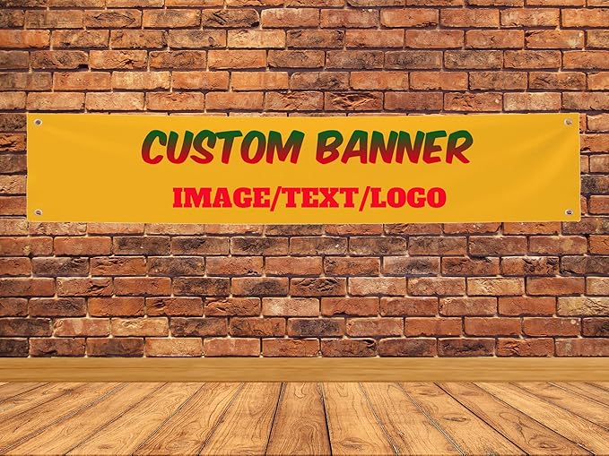 Custom Banners And Signs Customize With Photo Logo Text Personalized Banner For Parties Business Birthday Graduation Indoor Outdoor 12 X 47 Inch