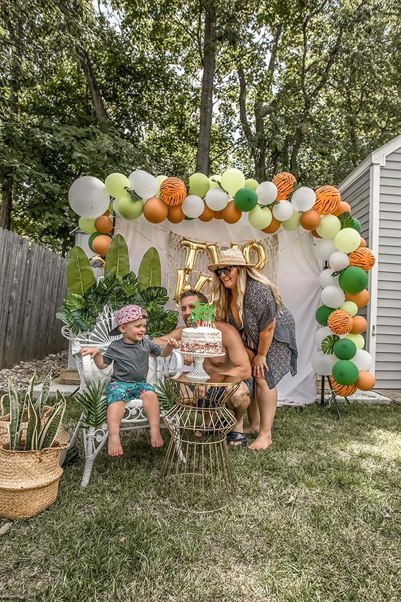 Two Sweet Cake Topper - Glitter Green 2nd Birthday Cake Decorations, Second Anniversary Cake Pick (Green)