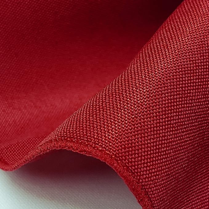 TableLinensforLess [12 Pack, Cherry Red] Cloth Napkins 17x17 Inches, 100% Polyester Dinner Napkins with Hemmed Edges, Machine Washable Napkins Ideal for Parties, Weddings and Dinner