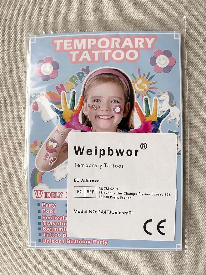 Temporary Tattoo for Kids Unicorn Rainbow Flower Cute-118 Glitter Styles Crown Swan Metallic Waterproof Groovy Fake Tattoos Body Face Tattoos Stickers Birthday Party Favors Decorations for Girls Boys