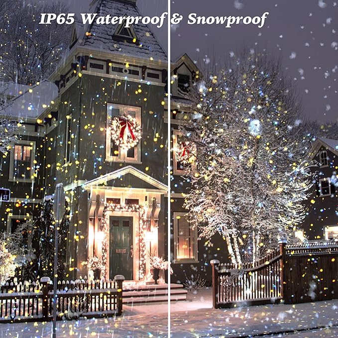 AIRIVO Outdoor Laser Lights Projector, 5 Color Motion Firefly Lights Star Show Projection Light, Christmas Projector Light with Remote Control for Holidays Halloween Decoration Home, Garden, Patio