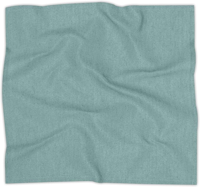 Ruvanti Cloth Napkins Set of 6, 18x18 Reusable Napkins Cloth Washable, Soft & Durable Table Napkin, Poly Cotton Fabric Dinner Napkins for Parties, Christmas, Thanksgiving, Weddings - Teal