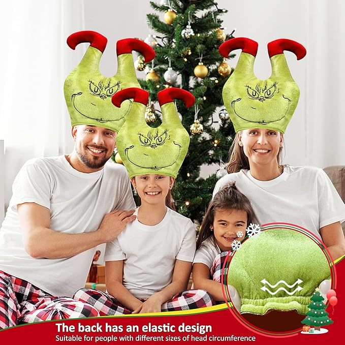 Christmas Hat,Gnome Hat, Strange Dr.Seuss Hats,Holiday Duck Cap for Xmas New Year Festive Party Supplies